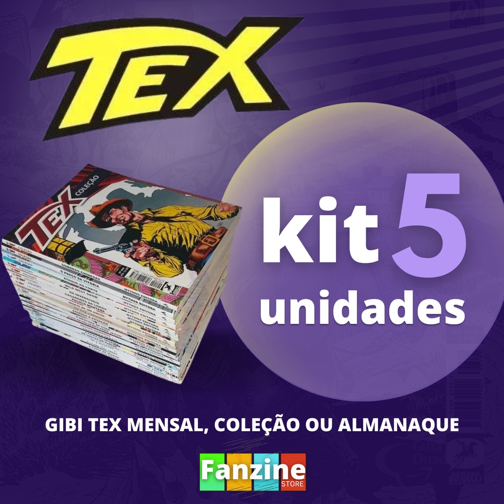 Kit 5 Hqs Gibi Tex Mensal, Coleção Ou Almanaque