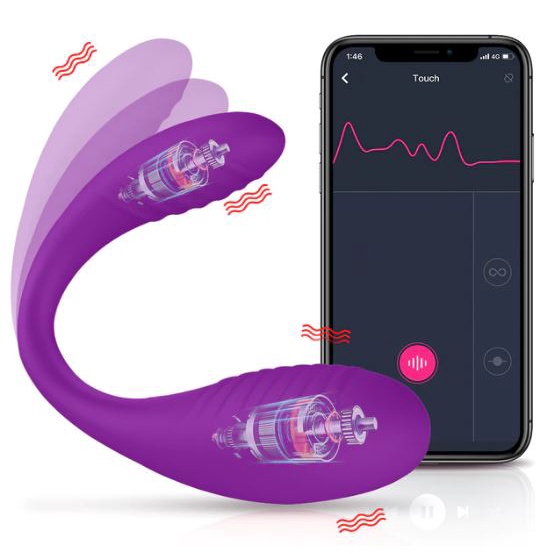 Vibrador Feminino Via Bluetooth Controle App Ponto GSem Fio IOS e Android Á Distância