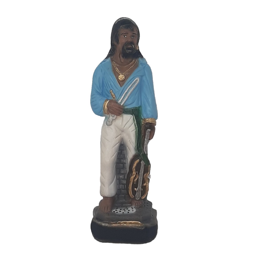 Estátua imagem Cigano povo do oriente umbanda candomblé 20 cm gesso