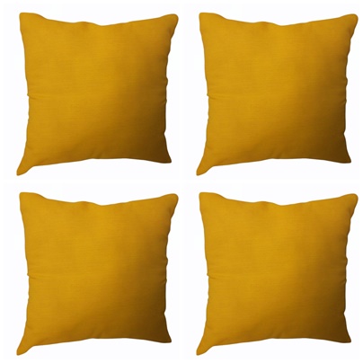 Kit 4 Capas Almofadas 45 X 45 Cm 4 Lisas amarelas Com Zíper em Oferta na Shopee
