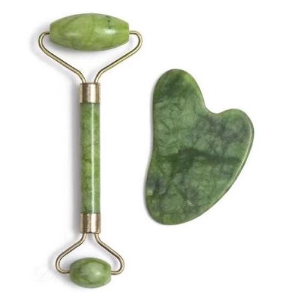 Pedra de Jade Massageador + Placa Gua sha Anti Stress | Shopee Brasil