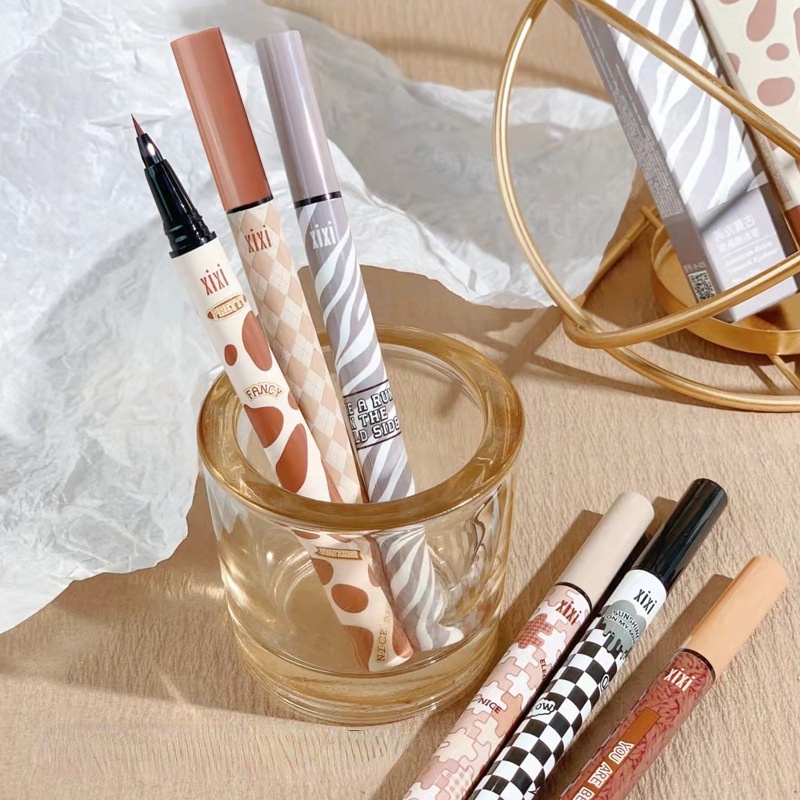 XIXI Retro Delineador Feminino À Prova D'água Não Florescente Duradouro Muito Bom Newbie Iniciante Lindo Bicho Da Seda Linha De Suor Cosmético em Oferta na Shopee