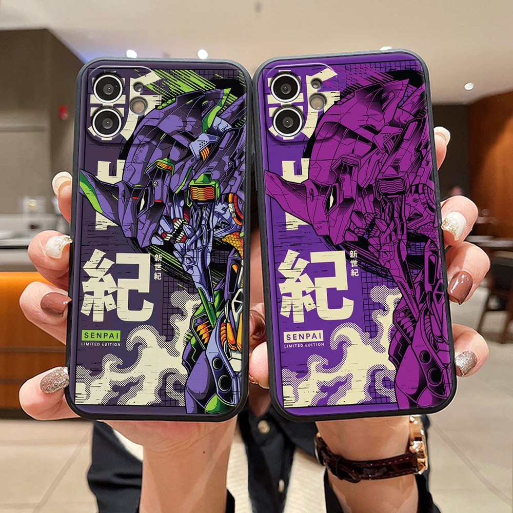 Para iPhone 14 11 13 12 Pro max mini 7plus 8plus 7 8 6 6s plus x xs xr xsmax NEON GENESIS EVANGELION Capinha Telefônica De Silicone