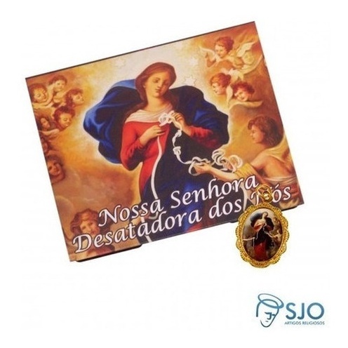 70 Cartões com Medalha de Nossa Senhora Desatadora dos Nós