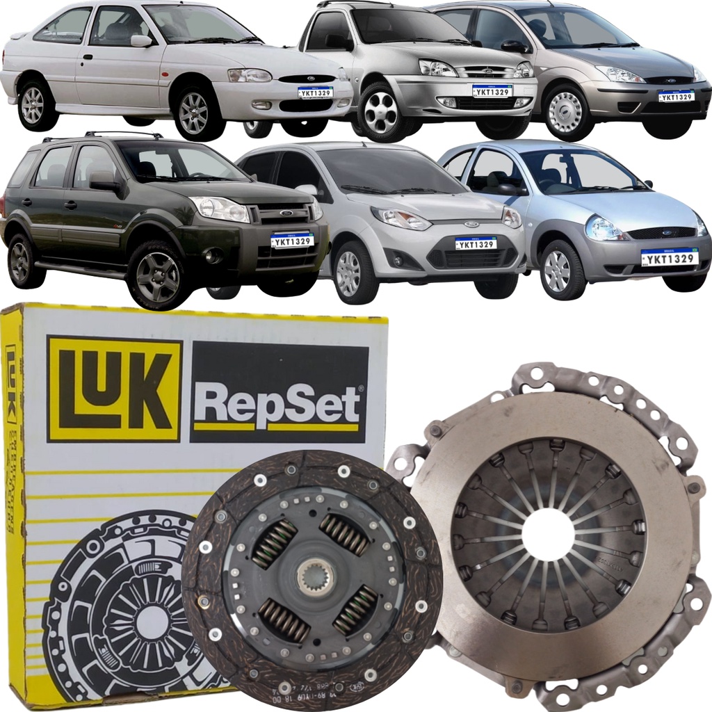 Kit de Embreagem Luk Zetec Rocam Fiesta Ecosport Ka Focus Courier Escort