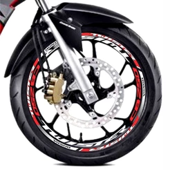 Adesivo Roda Kit C Friso Não Refletivo Compatível Twister Cb250