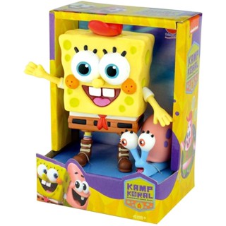 Boneco Bob Esponja E Gary - De Vinil Articulado - Lider Brinquedos