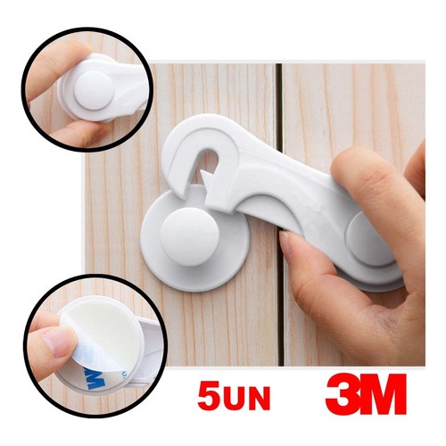 Vittak Kit 5 Trava Gaveta Armário Segurança Protetor Proteção Bebe Kit