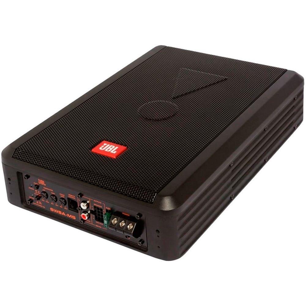 Caixa Amplificada JBL SW8A-MS Subwoofer Ativo 8" Slim 200W Rms + 2 X 100W