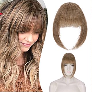 Presilha Em Franja Real Cabelo Humano De Faixas Prendedor De Neat Com Templos Liso Peça Francês Para Mulheres Meninas