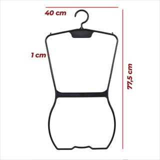 5 Cabides Colan Silhueta Plastico em Oferta na Shopee