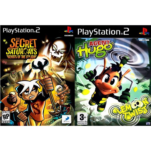 Kit The Secret Saturdays Beasts Of The 5th Sun + Agent Hugo Lemoon Twist (PS2)
