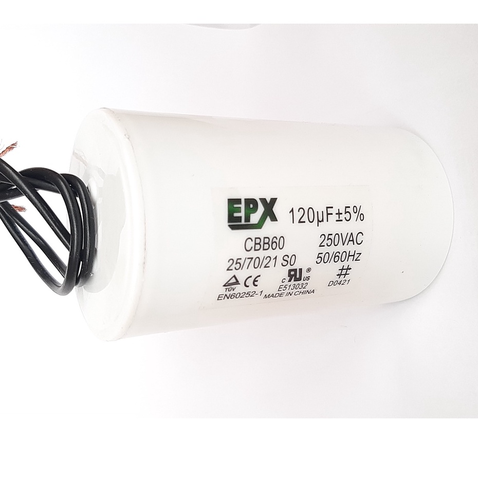 Capacitor Guincho Talha 500/1000k 120uf 250vac Motomil Lynus