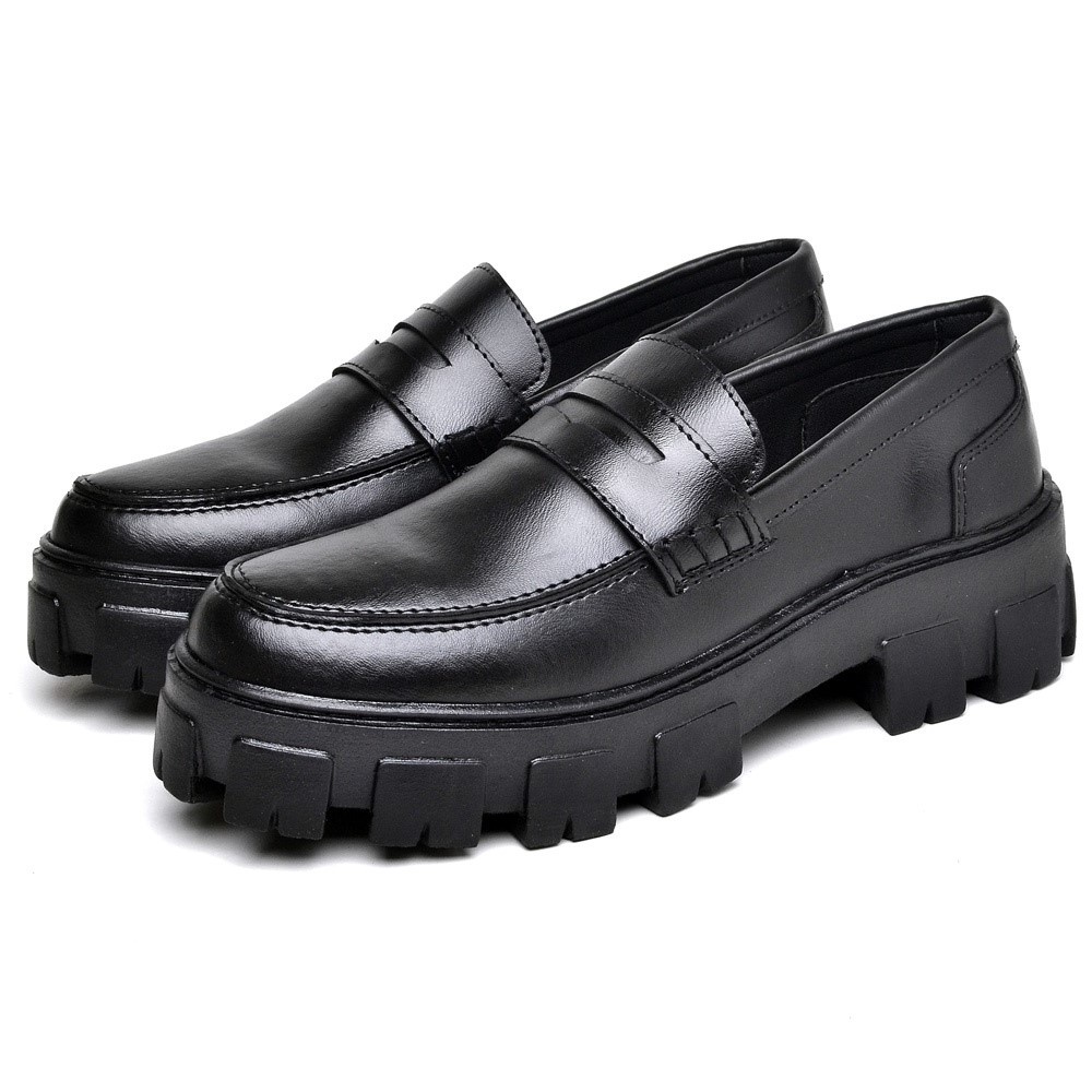 Sapato Mocassim Dubuy Oxford Feminino Preto Still 1404FG