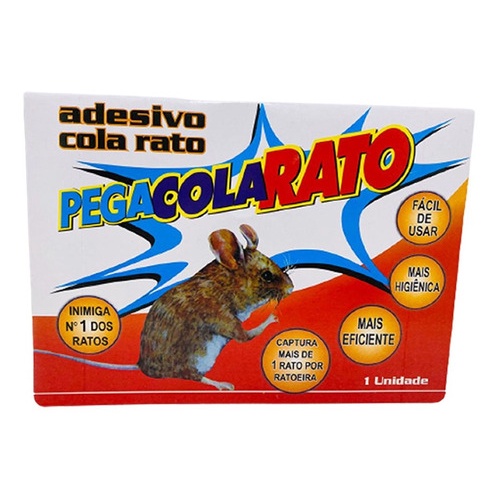 Kit 2 Ratoeira Adesiva Cola Pega Rato Pragas