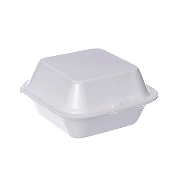 Hamburgueira isopor H3 com 10 unidades 156x166x90mm