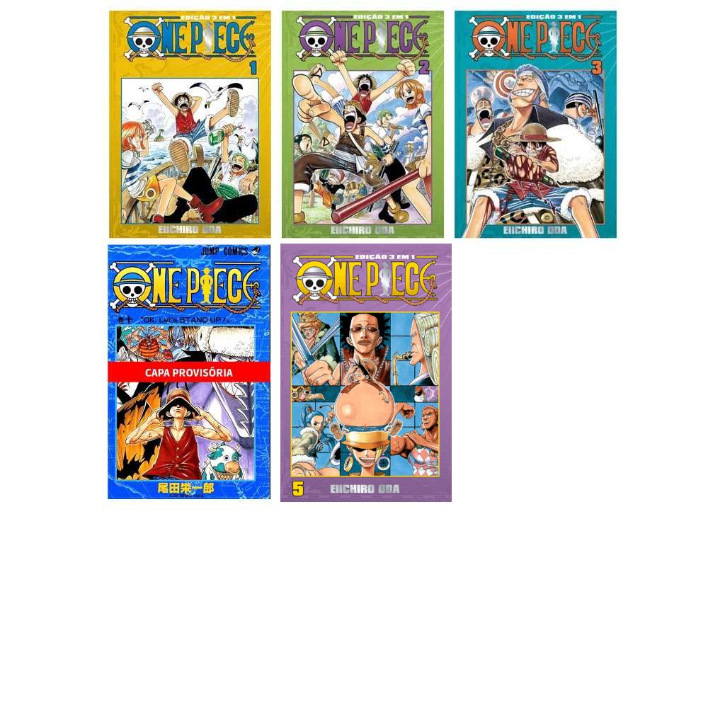 Mangá One Piece Edição 3 em 1 (Novo Lacrado) Desconto no Preço