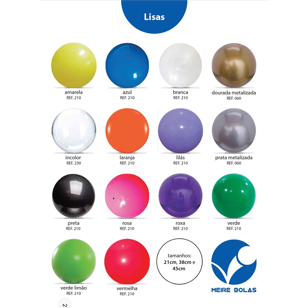 KIT COM 50 BOLAS DE VINIL LISAS DE 40CM