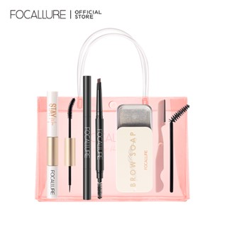 FOCALLURE 4pcs Conjunto de Olhos Delineador Multifuncional Rímel Lápis De Sobrancelha 24 Horas De Longa Duração À Prova D