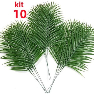 Kit 10 Planta Artificial  Para Decorar Jardins, Folhagens Artificiais Para Decoração