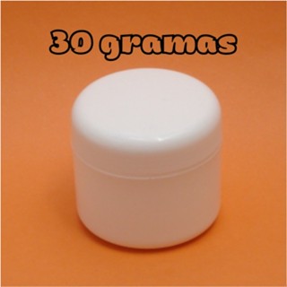 Pote 30 GRAMAS 12 2nidades - Natural Polietileno Leitoso Branco.