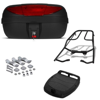 Baú 45 Litros Pro Tork + Bagageiro Titan/Fan 150 2014/ Fan Cg Start 160/16 em Oferta na Shopee