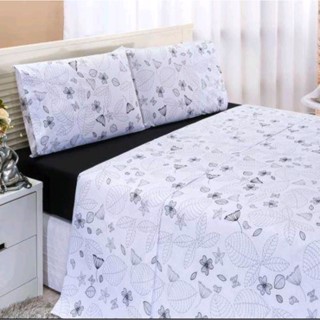 Jogo de Cama Casal 3 Peças King Size Estampado OFERTA