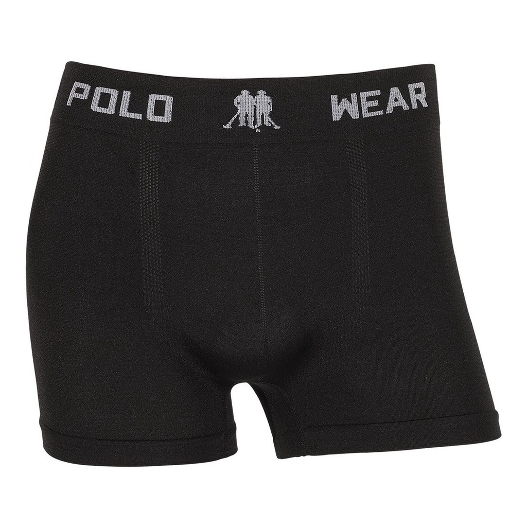 Cueca Polo Wear Microfibra Lisa Boxer Sem Costura Alta Qualidade - Men Clothes