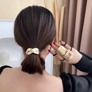 Acessórios de cabelo elásticos de Metal para meninas Faixa de cabelo simples Faixa de cabelo para meninas Scrunchies Ornamentos para a cabeça Acessórios de cabelo elásticos para meninas Acessórios de cabelo simples Gravatas de cabelo Scrunchies Ornamentos