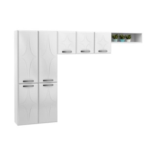 Cozinha de Aço Compacta 3 Peças Amanda Multimóveis Smart CR6070 Branco
