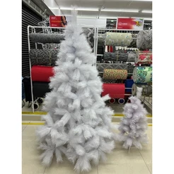 Árvore De Natal Pinheiro Modelo Luxo Branca 1.20m/1.50m/1.80m/2.10m