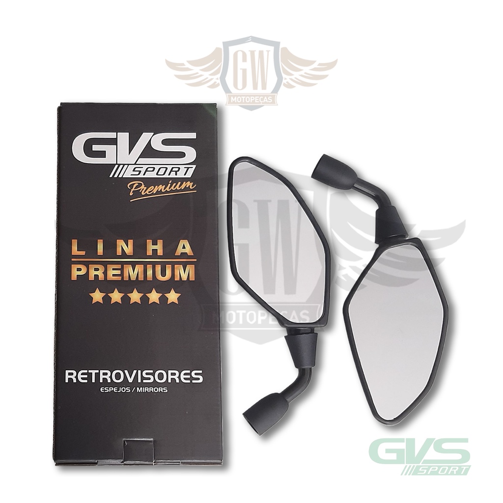 Retrovisor Gvs Mt 03 07 09 Rebaixado Honda Lente Convexa em Oferta na Shopee