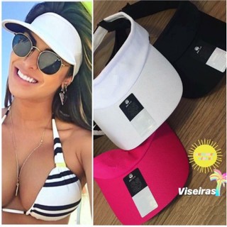 Viseira Boné Lisa ajustável Verão para Corrida, Caminhada, Praia, Ciclismo, Esporte, Tenis Várias Cores