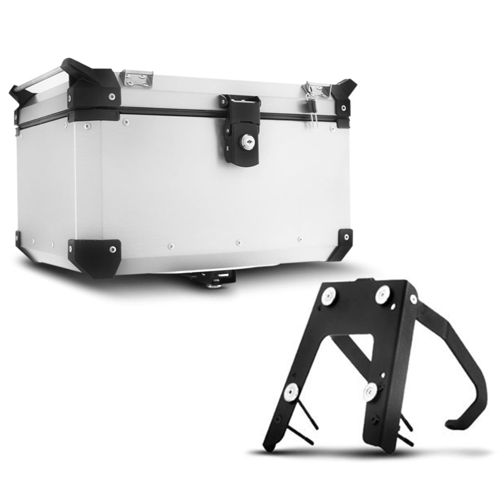 Baú+Base De Fixação Top Case 48 Litros Super Adventure Bmw G 650 Gs 2010/15