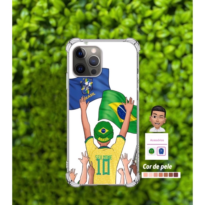 Capa Capinha de Celular Personalizada Seleção Brasileira Brasil