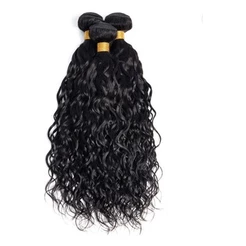 Cabelo Humano Natural Mega Hair Cacheado Na Tela 45cm - 50g