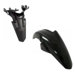 Para-Lama Dianteiro + Paralama traseiro Fan start 125 150 160 2014 a 2021 titan 150 2014 2015 PRETO INJETADO