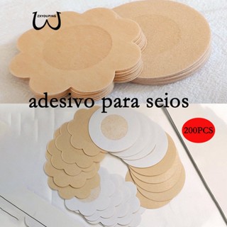 ZXYOUPING 200pçs Sutiã Adesivo Invisível Para Mulheres Pétalas Descartáveis De Peito Feminino
