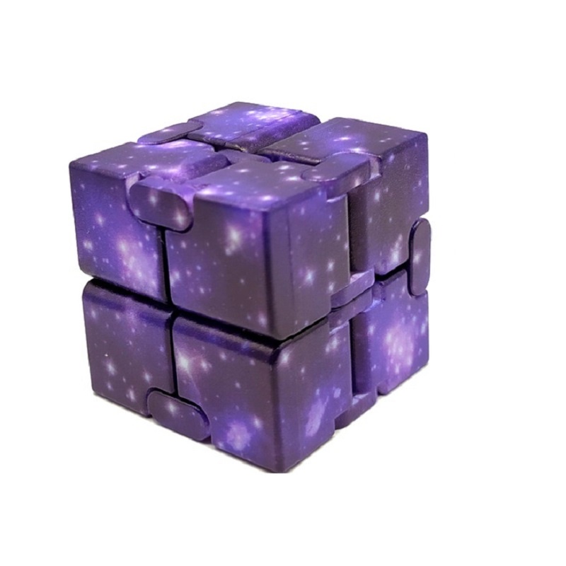 Cuackamily 3Pcs Fidget Toy Giocattolo per Le Dita Cube, Infinity Cube Toy, Fidget Pad Controller, Anti-Stress Ansia Relief Giocattoli, Passare Il Tempo Giocattoli Regalo per Ufficio Adulti Bambini