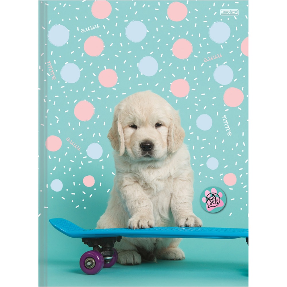 Caderno Brochura Tamanho 1/4 80 Folhas my Pets São Domingos - SAO DOMINGOS