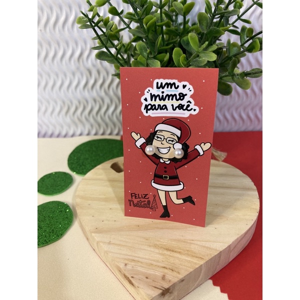 10 tags com brincos- Ajudante do Noel - Mimo de natal
