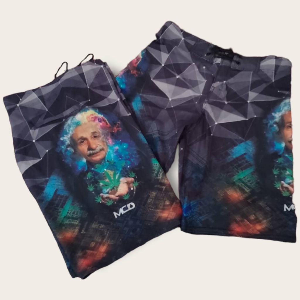 Bermuda/short Elastano MCD e Irmãos Metralha