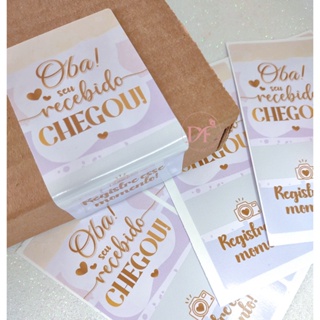 Lacre Adesivo para Caixa/Embalagem - Seu pedido chegou - 25 unid. em Oferta na Shopee