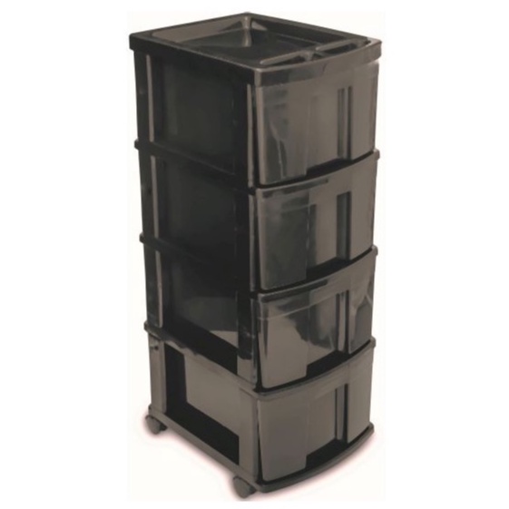 Organizador De Armario Iris USA 64 Cajones Blanco - 17.8x49.5x39.5 Cm, Plástico, Apilable O Para Montar En Pared