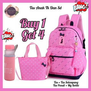 N1 Mochila Para Meninas Do Jardim De Infância Ensino Fundamental E Médio