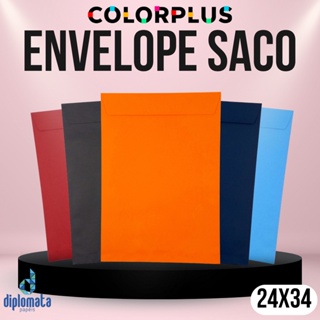 Envelopes Saco Color Plus 80g 24x34 cm (10 Unid) Envelope Colorido para Documento A4 Ofício Identidade Visual Currículo em Oferta na Shopee