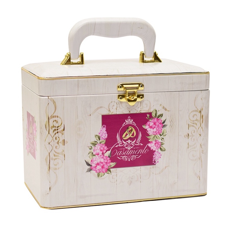 Álbum Fotográfico Maleta Box Luxo Casamento 240 Fotos 13x18