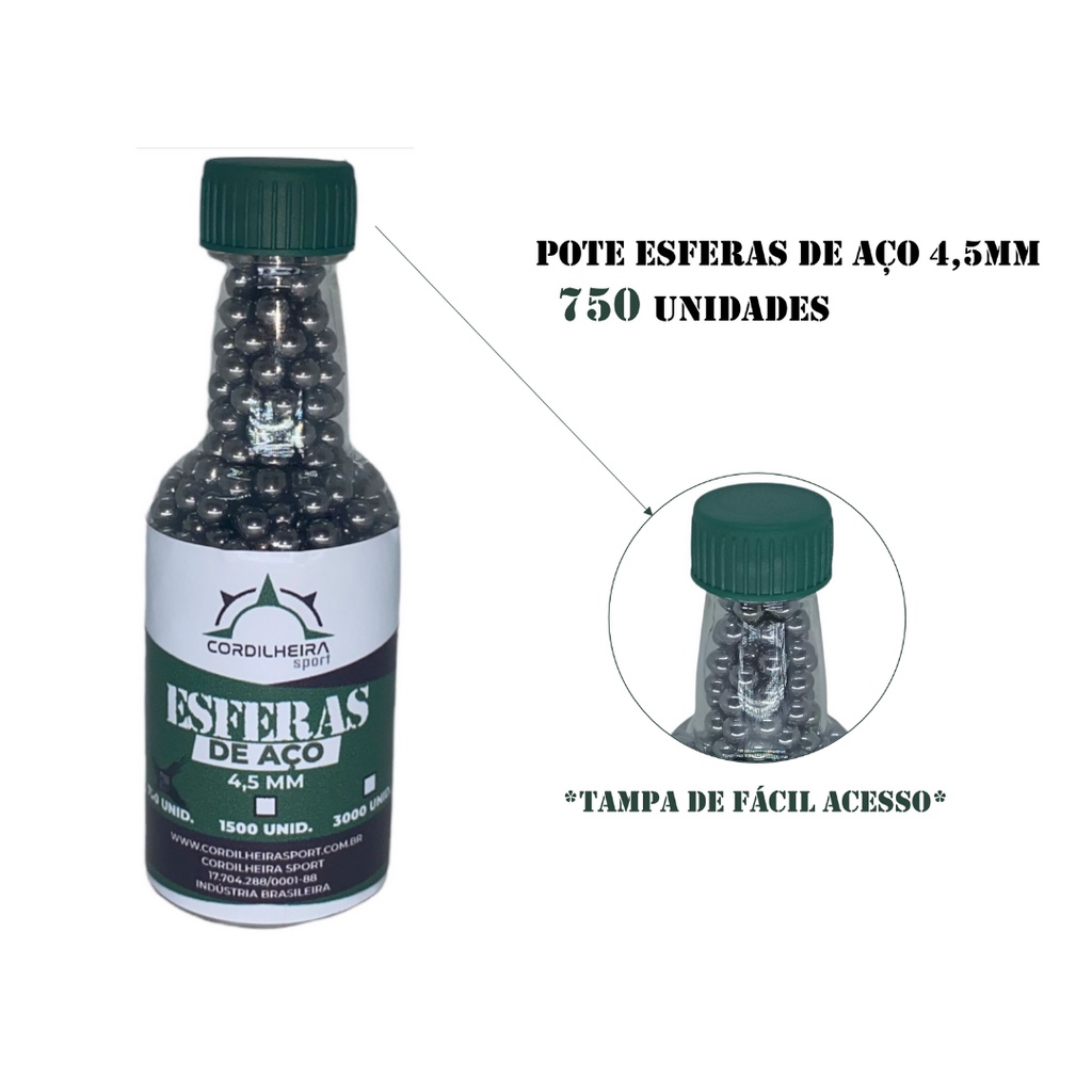 Pote Esfera de Aço Cordilheira 4,5mm C/ 750 Unidades em Oferta na Shopee