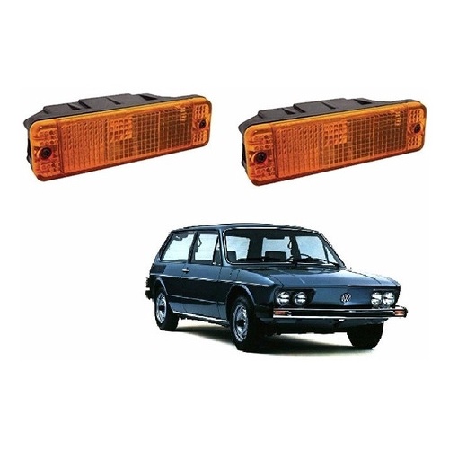 Lanterna Pisca Seta Dianteira Vw Brasilia / Gol 78/82  - 2pç