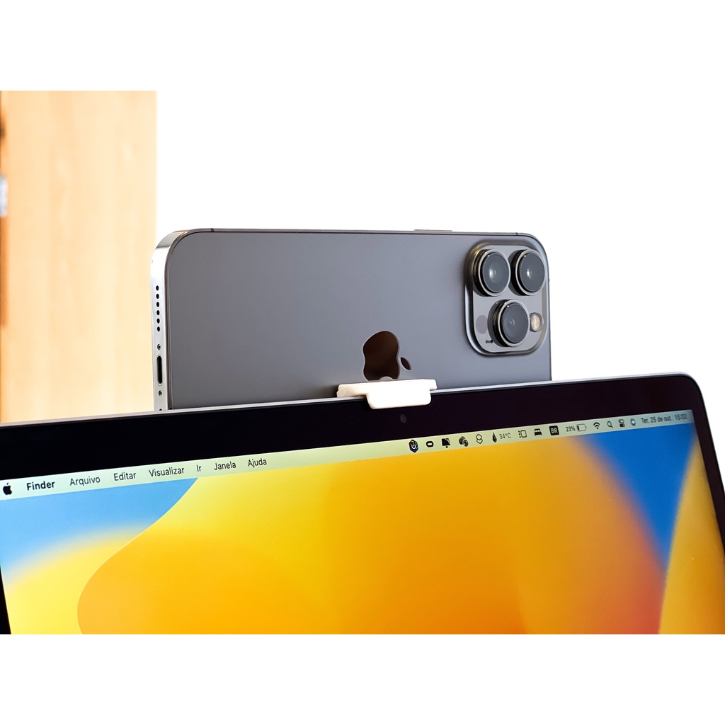 Suporte Continuity Camera Macbook Air E Pro 13 / 14 / 16 Shopee Brasil